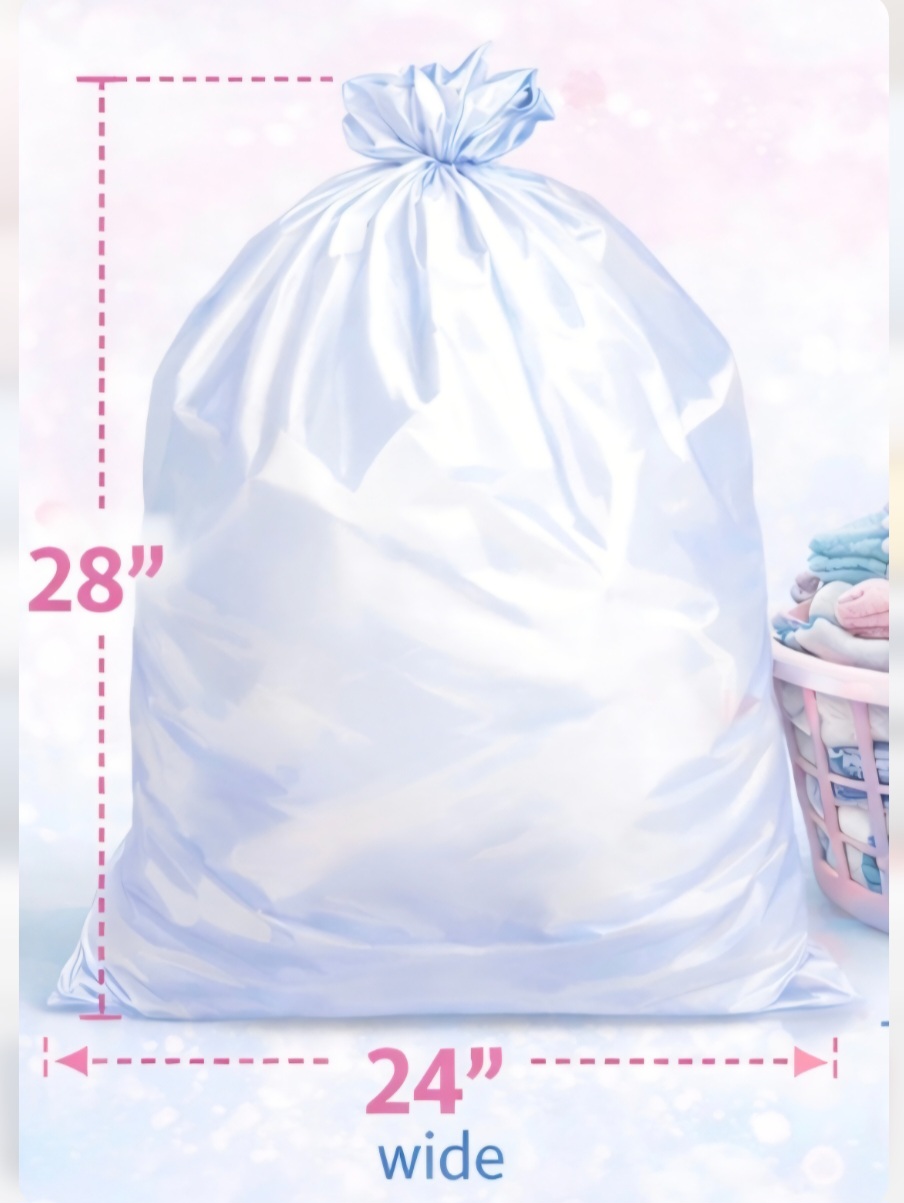 Laundry pickup service Denver - standard bag size: 28 inches tall by 24 inches wide
